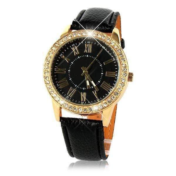 annabelle-demo3 Watches Black Studded Watch