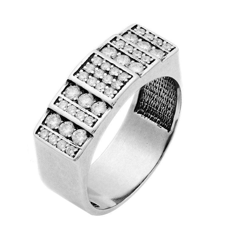 annabelle-demo3 Rings Silver Diamond Studded Ring